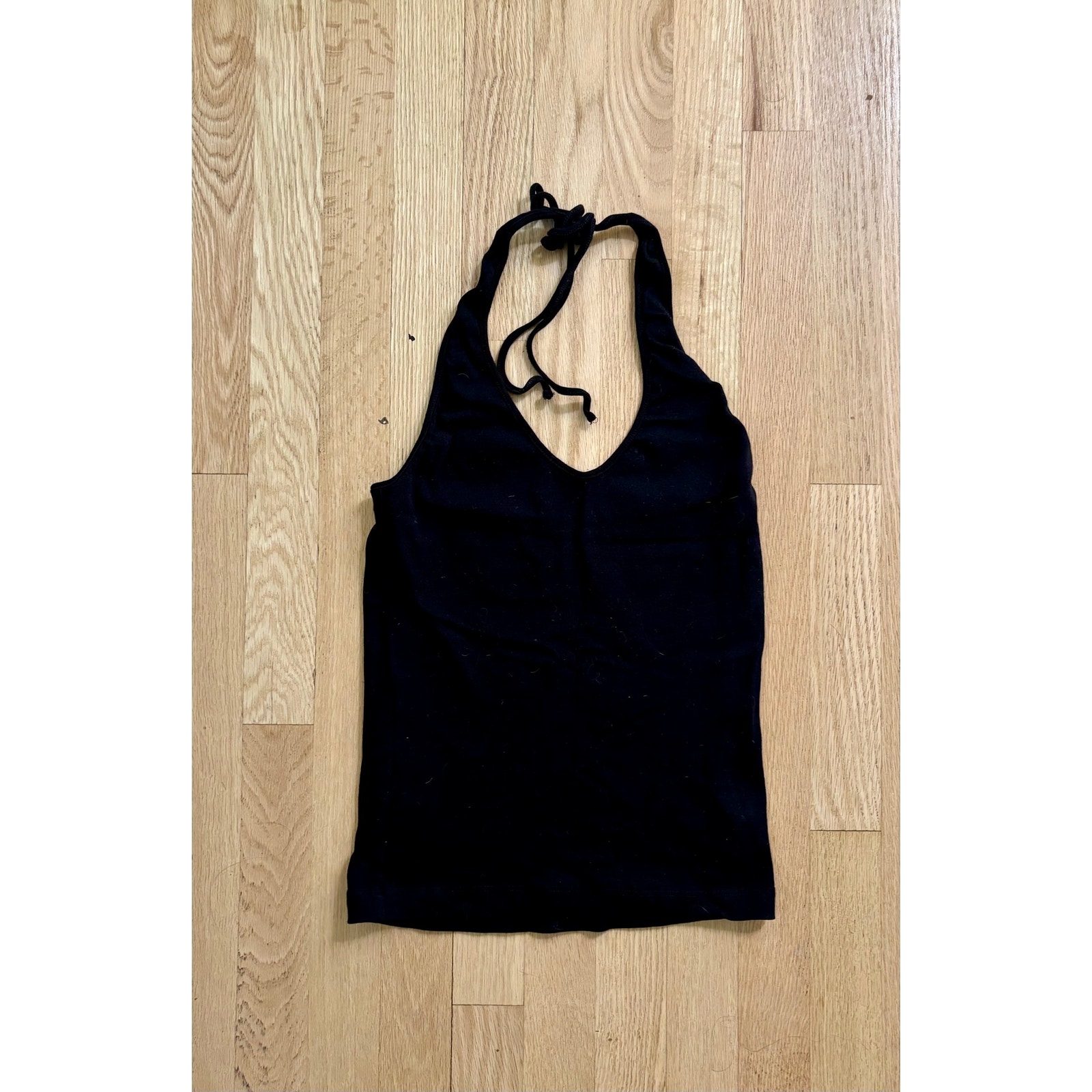 Nu Swim Organic Cotton Triple A Tank Halter Black Xl Top — image 2 of 4